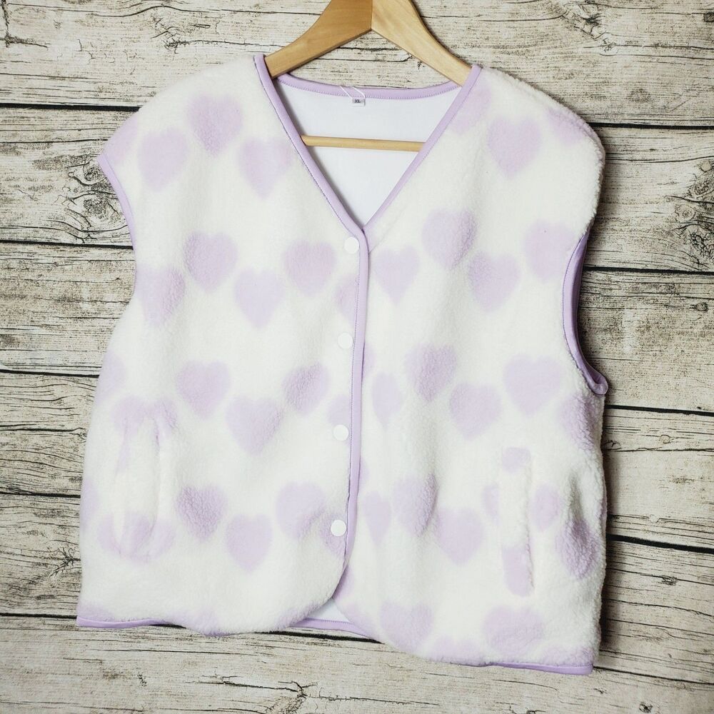 Coccko Heart Print Vest Size XL